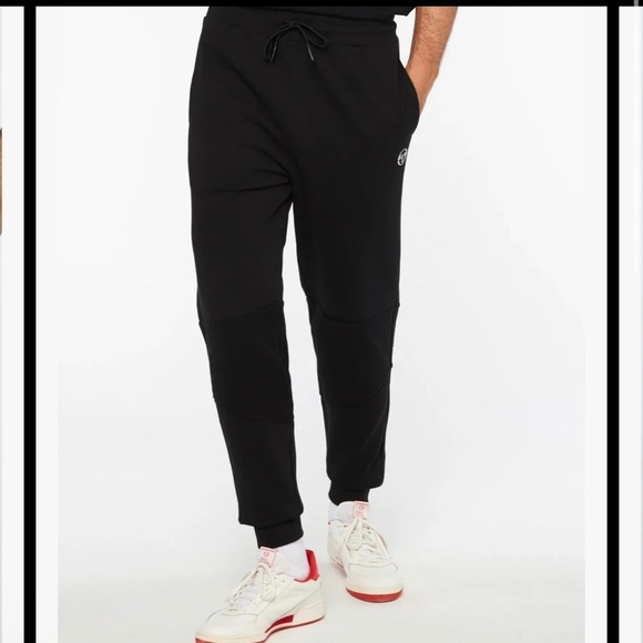 Sergio Tacchini Reverse Sweatpants In Black Size 3X Joggers - Picture 5 of 6
